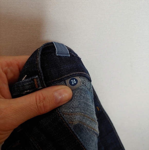 Citizens of Humanity Ava Low Rise Straight Jeans Raw Hem Cotton Elastane‎ 24 - Picture 7 of 9